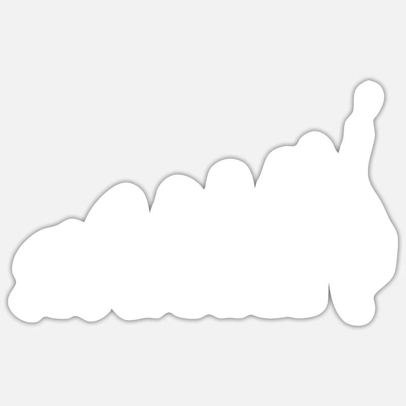 Evolution Tennis - Sticker size S (10 x 10 cm) - white matte