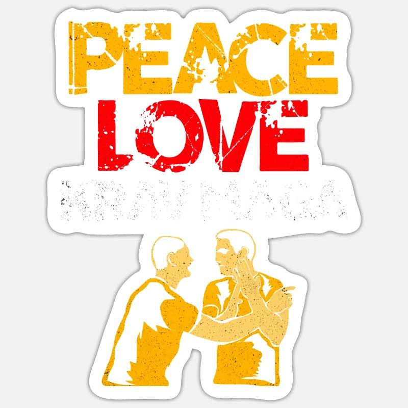 Krav Maga - Sticker size S (10 x 10 cm) - white matte
