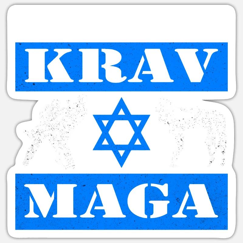 Krav Maga - Sticker size S (10 x 10 cm) - white matte