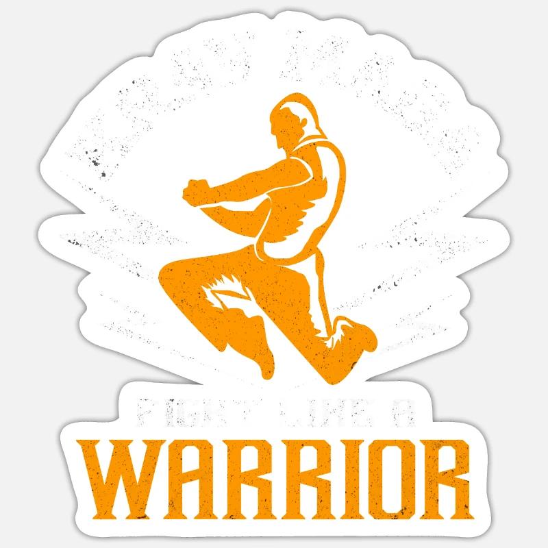Krav Maga - Sticker taille S (10 x 10 cm) - blanc mat