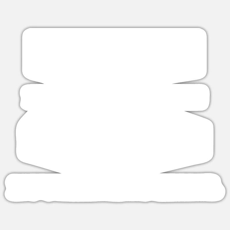 Venir tard - Sticker taille S (10 x 10 cm) - blanc mat
