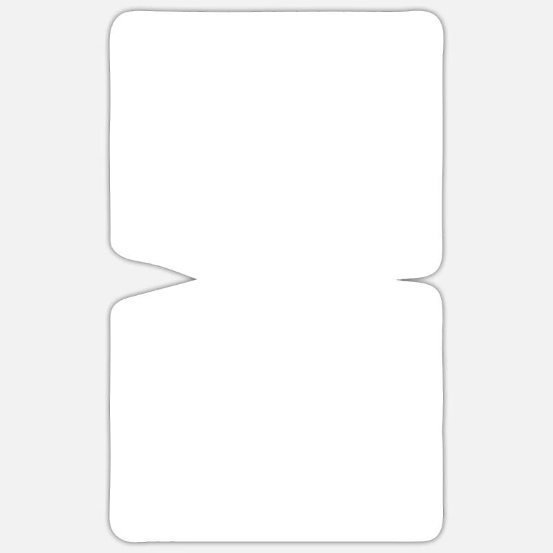 Lignes abstraites - Sticker taille S (10 x 10 cm) - blanc mat