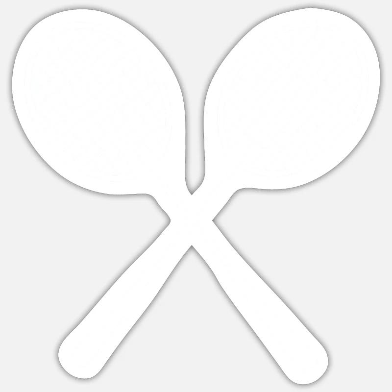 badminton - Sticker size S (10 x 10 cm) - white matte