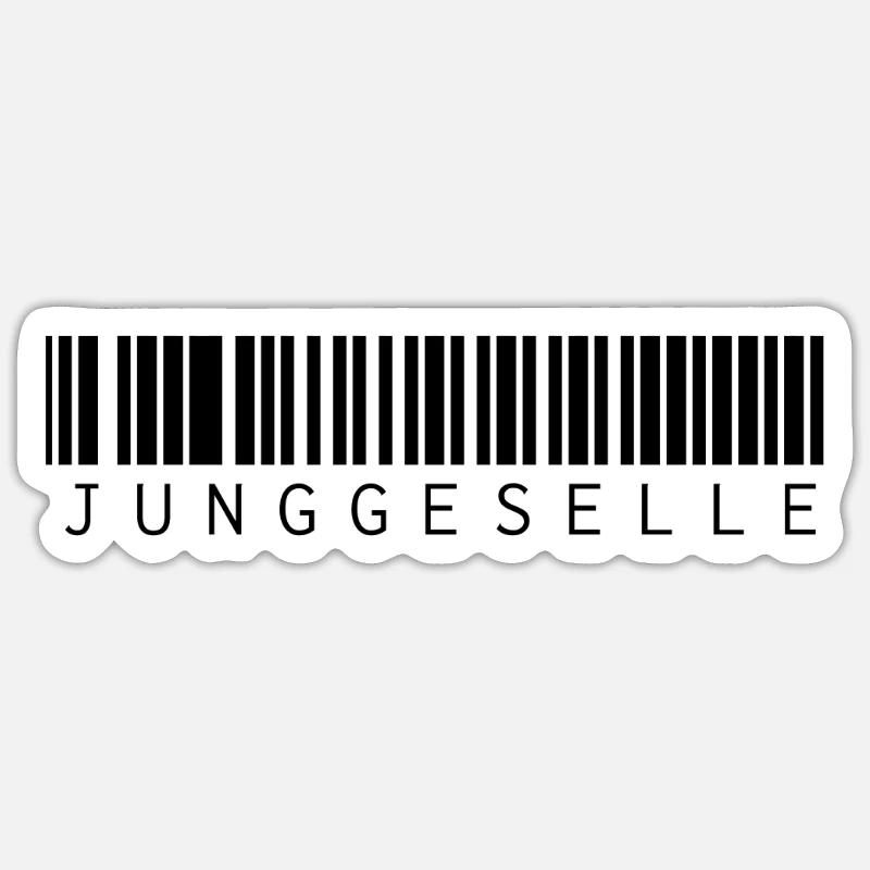 Bachelor Barcode Sticker size S (10 x 10 cm)
