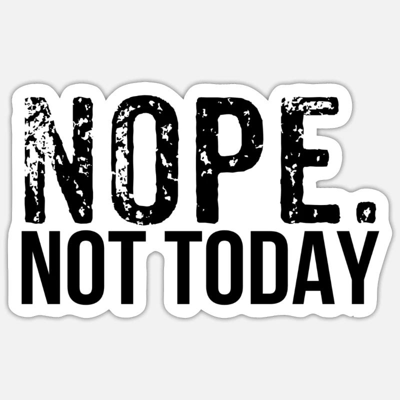 Nope - Sticker size S (10 x 10 cm) - white matte