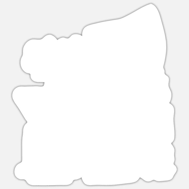 Bûcheron à la tronçonneuse Sticker taille S (10 x 10 cm)