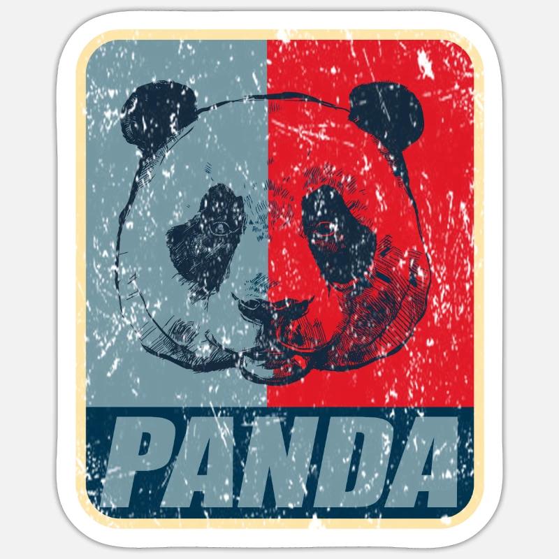 Panda - Sticker size S (10 x 10 cm) - white matte