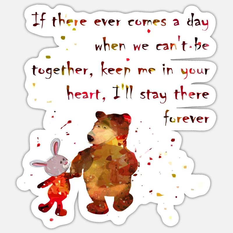 best friends - Sticker size S (10 x 10 cm) - white matte