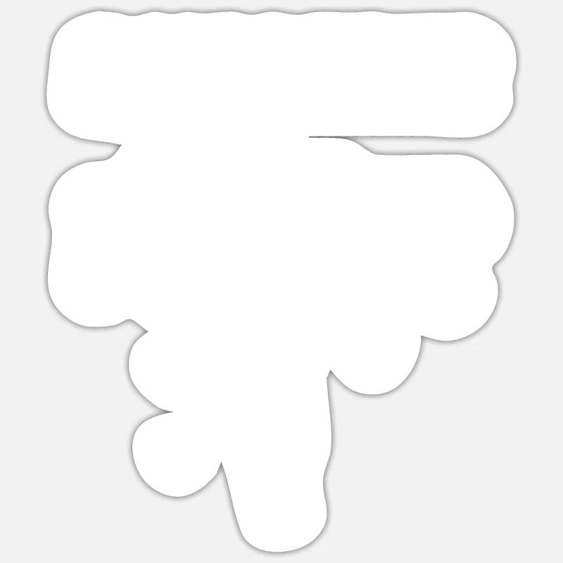 Bouldering Boulderer Climbing - Sticker size S (10 x 10 cm) - white matte