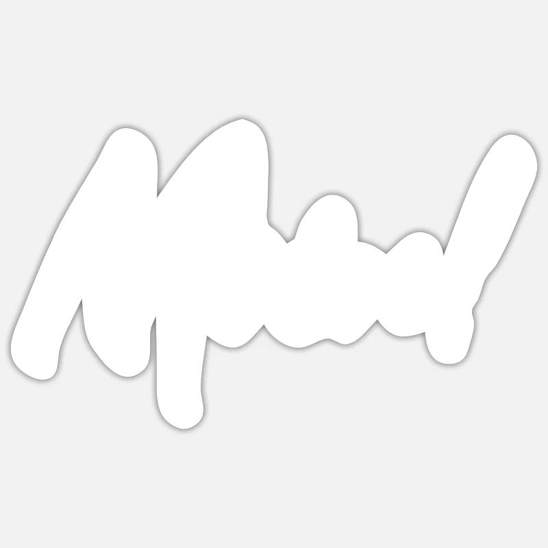 Moin Bei uns heißt das Moin. - Sticker Größe S (10 x 10 cm) - Mattweiß