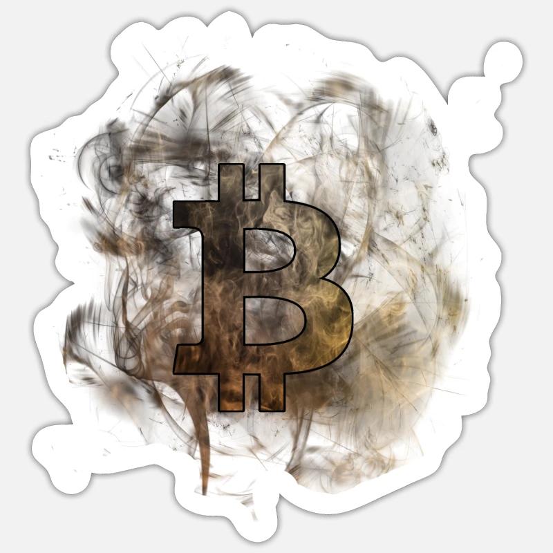 Bitcoin - Sticker size S (10 x 10 cm) - white matte