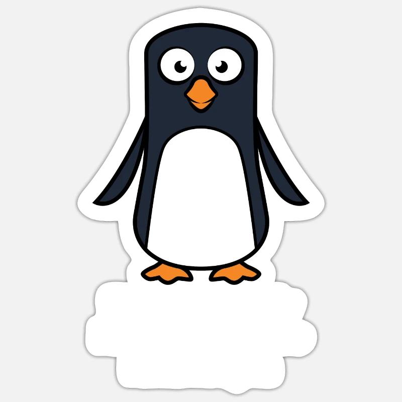 Ich bin ein Pinguin Sticker Größe S (10 x 10 cm)