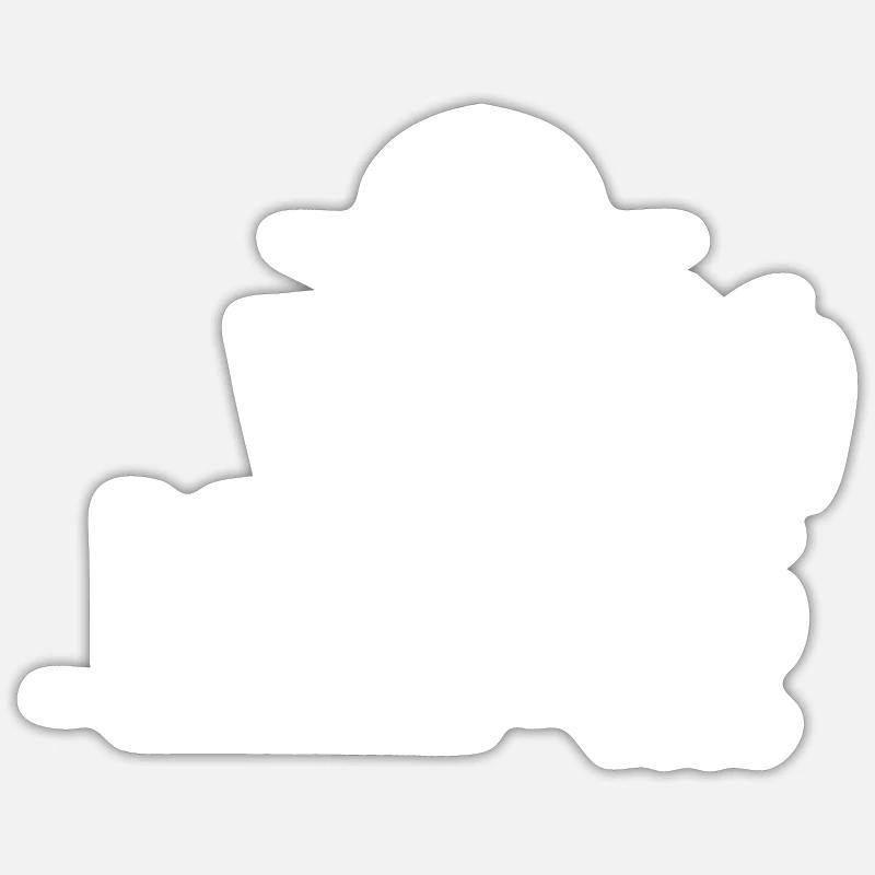 Wakeboard - Sticker size S (10 x 10 cm) - white matte