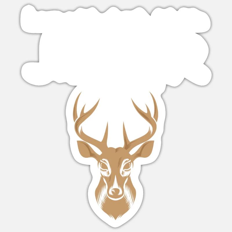 Jäger - Sticker Größe S (10 x 10 cm) - Mattweiß