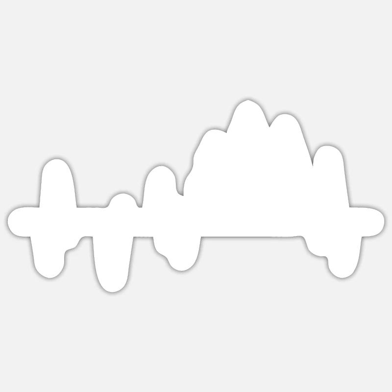 forestier - Sticker taille S (10 x 10 cm) - blanc mat