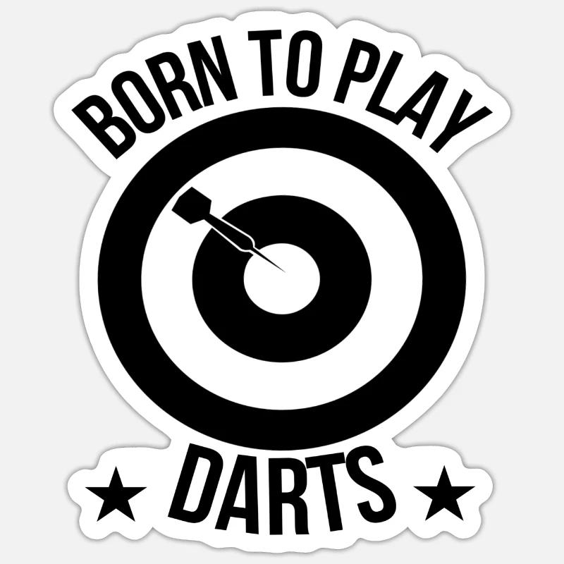 jeu de fléchettes Sticker taille S (10 x 10 cm)