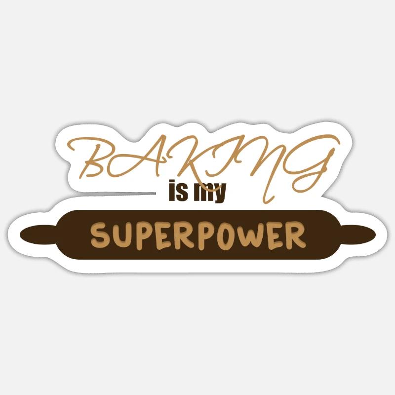 Baking - baking Sticker size S (10 x 10 cm)