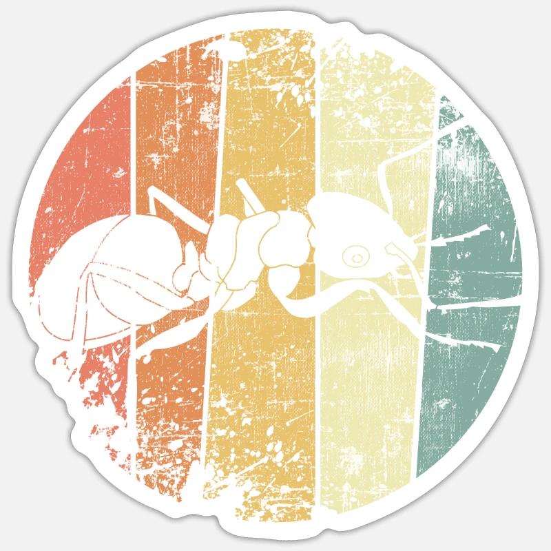 Ant - Sticker size S (10 x 10 cm) - white matte