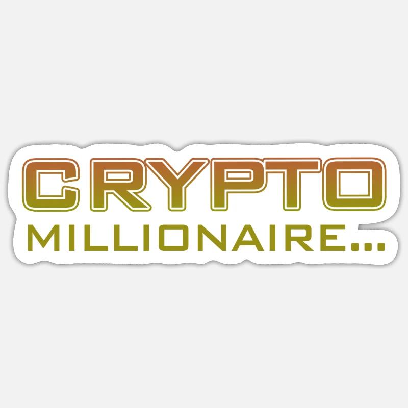 Crypto - Sticker size S (10 x 10 cm) - white matte