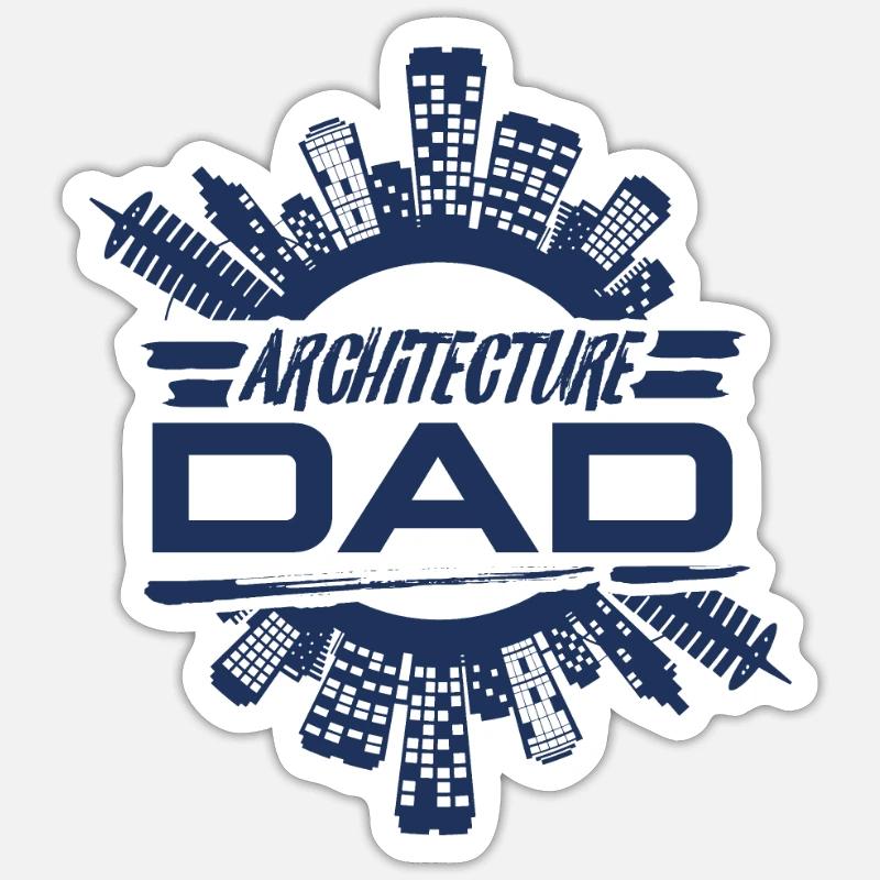 Architecte architecte architecte architecte Sticker taille S (10 x 10 cm)