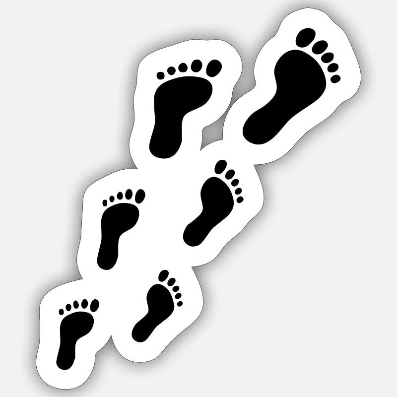 Pieds Sticker taille S (10 x 10 cm)