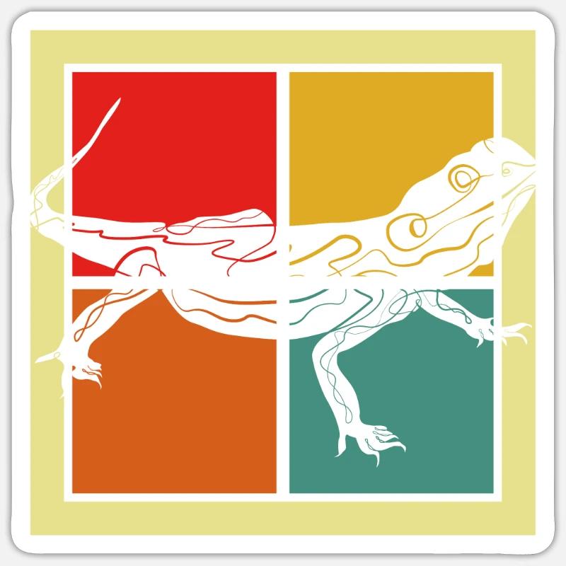 Lizard Sticker size S (10 x 10 cm)