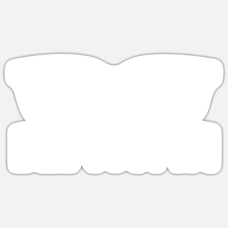Beach - Sticker taille S (10 x 10 cm) - blanc mat