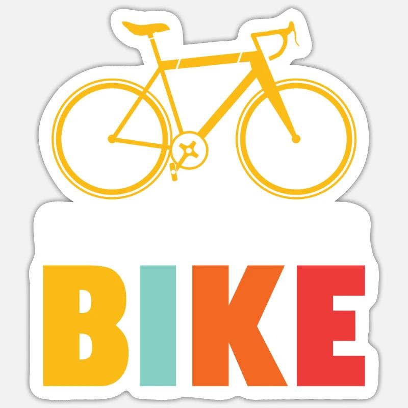 bicycle - Sticker size S (10 x 10 cm) - white matte