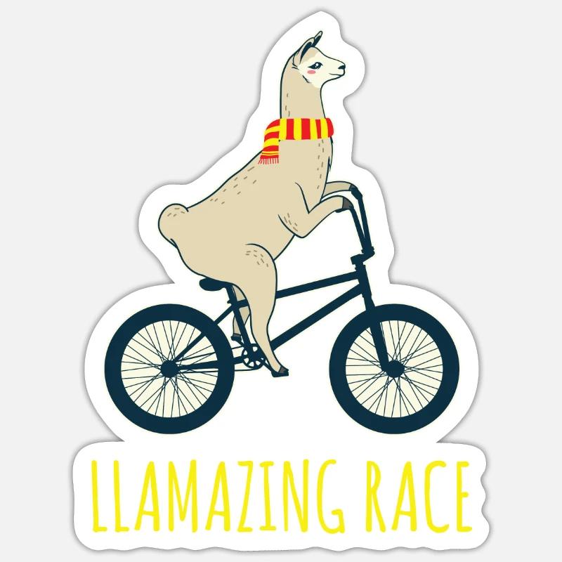 bicycle - Sticker size S (10 x 10 cm) - white matte