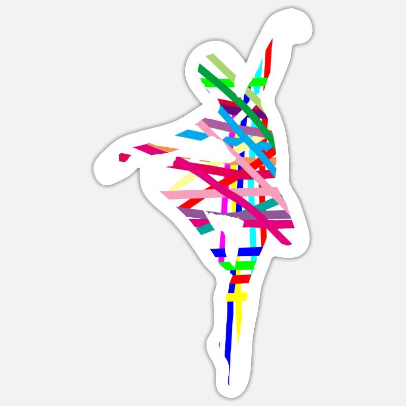 Ballet dancer - Sticker size S (10 x 10 cm) - white matte