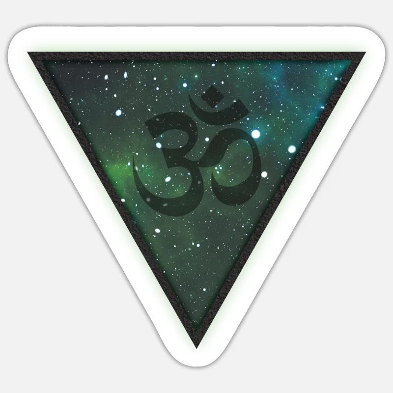 Goa Om Psytrance Psychedelic Geschenk Sticker Größe S (10 x 10 cm)