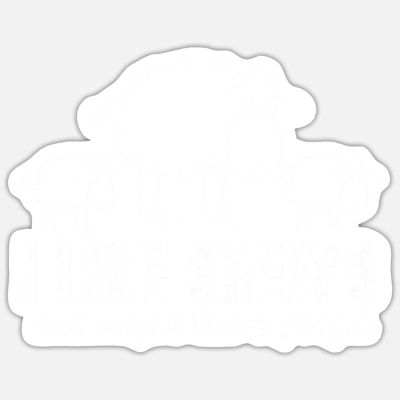 Sheep - Sticker size S (10 x 10 cm) - white matte