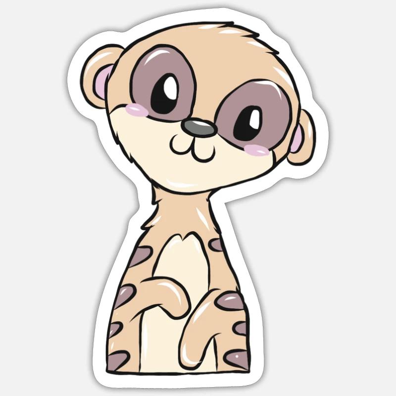 suricates Sticker taille S (10 x 10 cm)