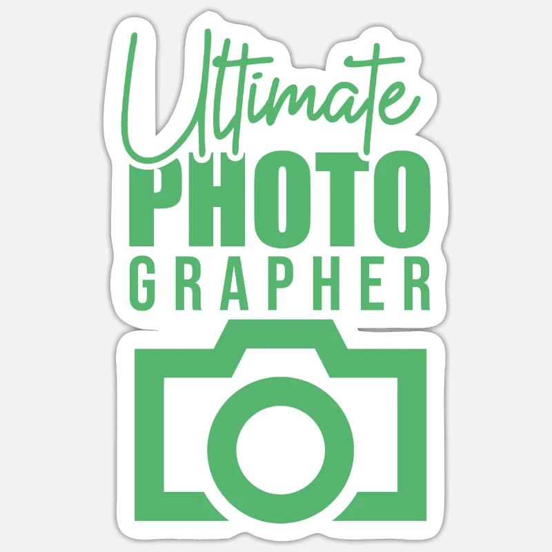 Cameraman - Sticker taille S (10 x 10 cm) - blanc mat
