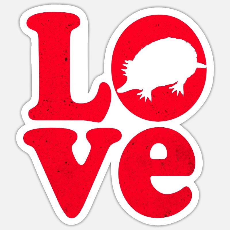Mole - Sticker size S (10 x 10 cm) - white matte