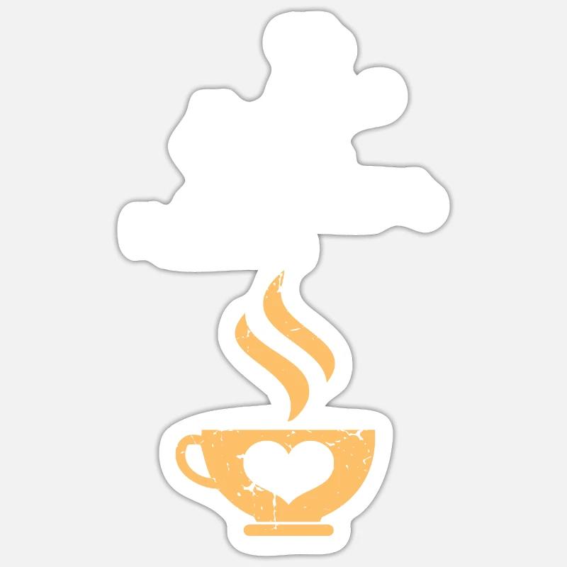 Caffeine Molecule Coffee Science Nerd Sticker size S (10 x 10 cm)