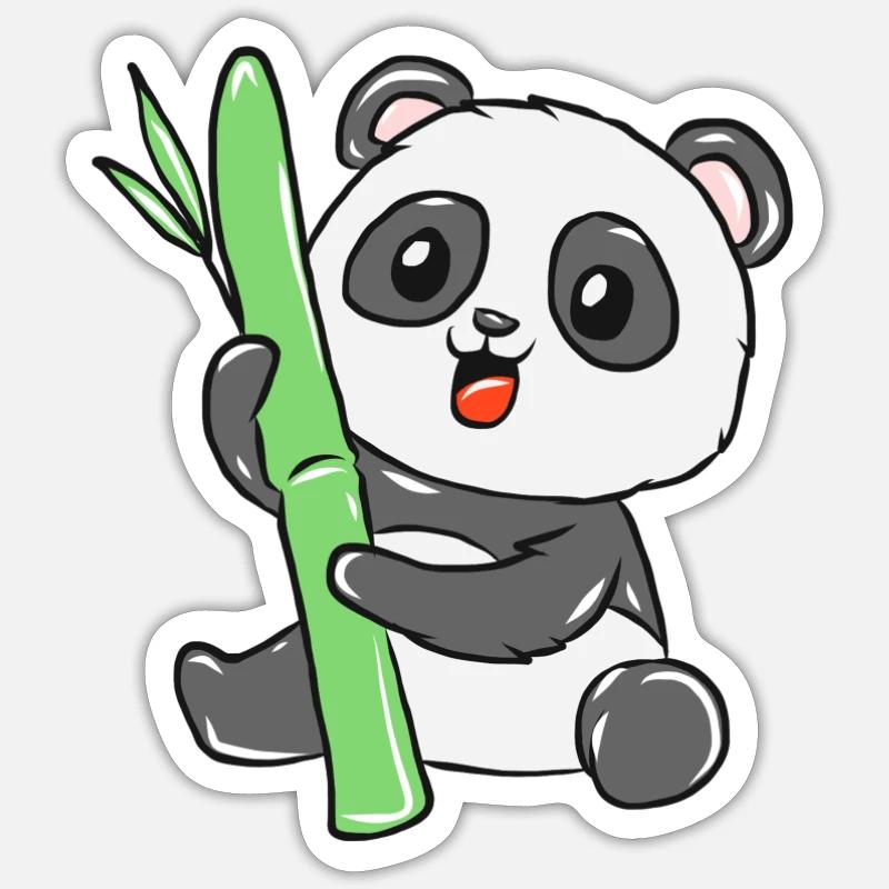 panda - Sticker size S (10 x 10 cm) - white matte