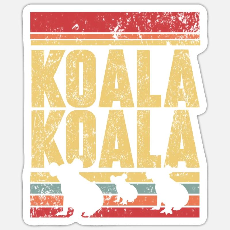 Koala bear - Sticker size S (10 x 10 cm) - white matte