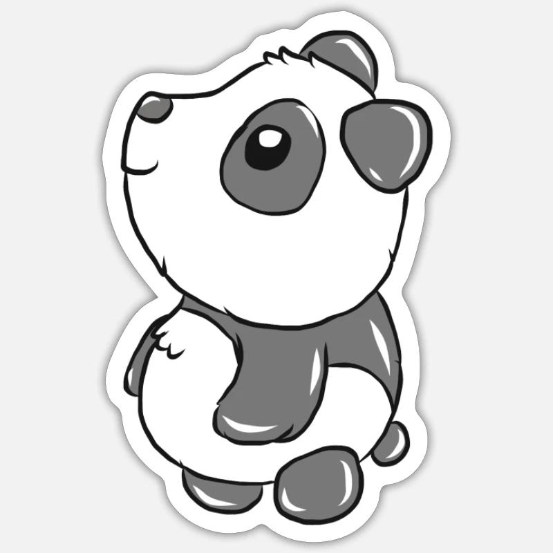 panda - Sticker size S (10 x 10 cm) - white matte