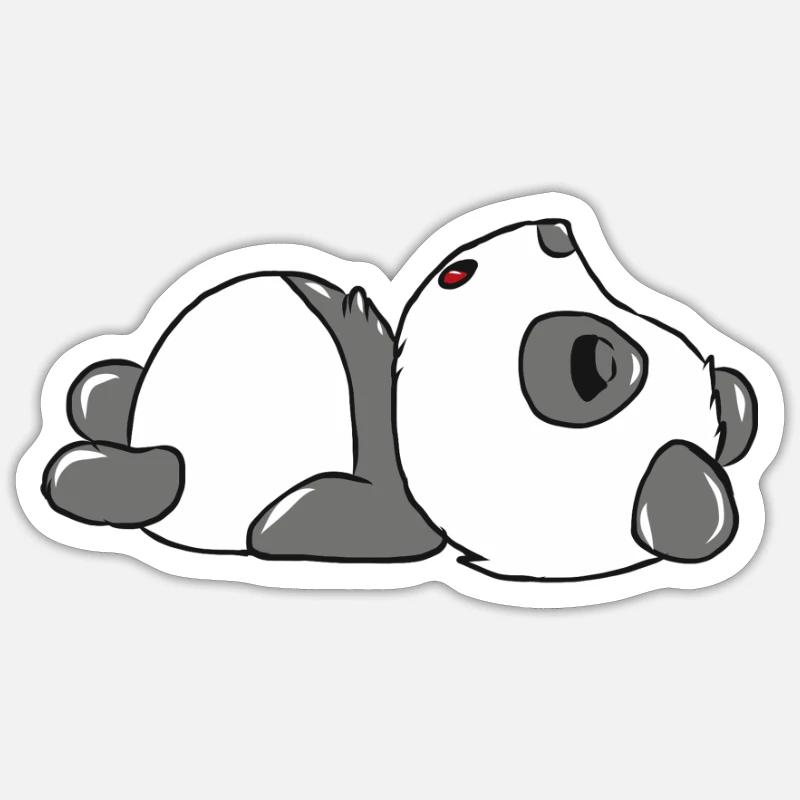 Panda - Sticker size S (10 x 10 cm) - white matte