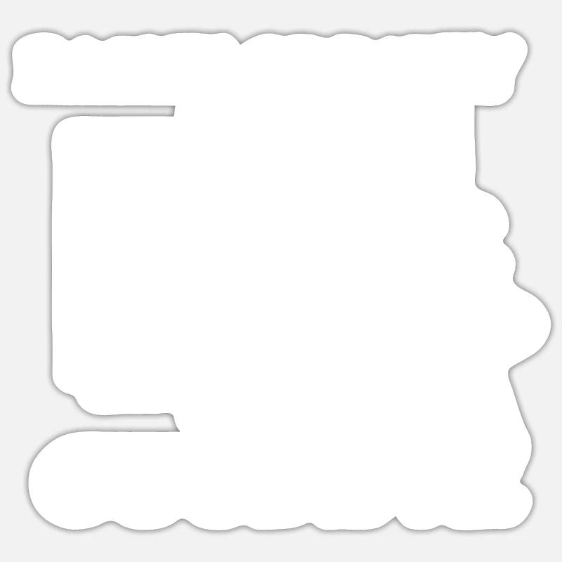 Junggesellenabschied - Sticker Größe S (10 x 10 cm) - Mattweiß