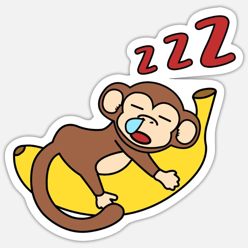 monkey Sticker size S (10 x 10 cm)
