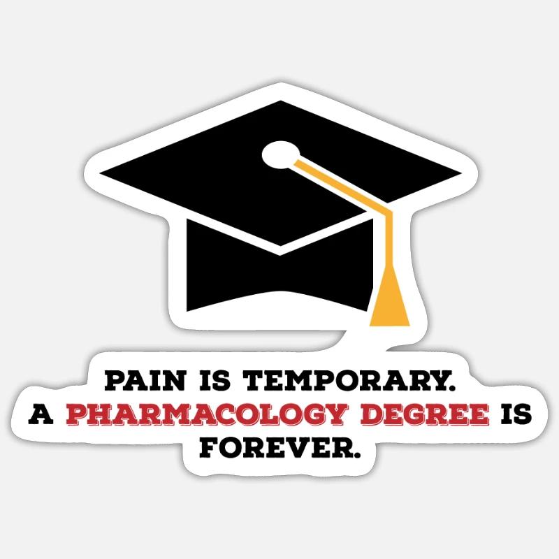 Pharmdegree - Sticker size S (10 x 10 cm) - white matte