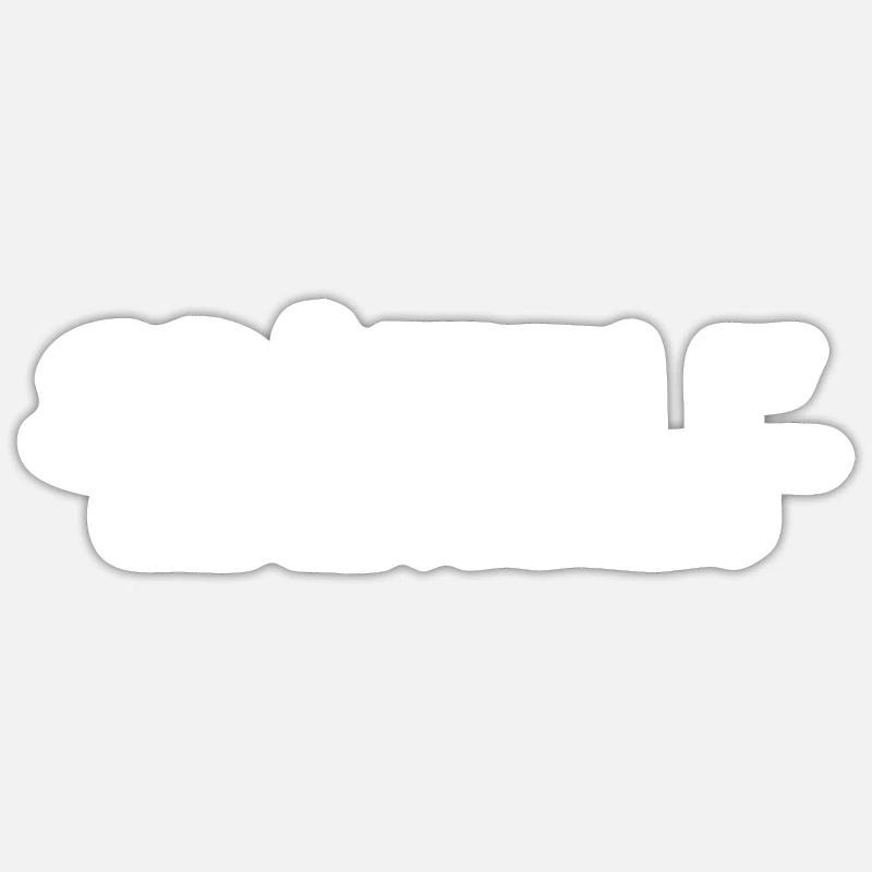 Spaetzle Always Go - Sticker size S (10 x 10 cm) - white matte