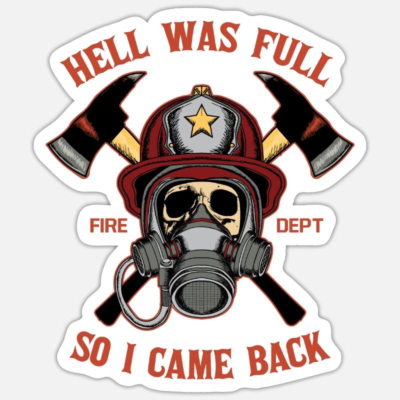 pompiers Sticker taille S (10 x 10 cm)