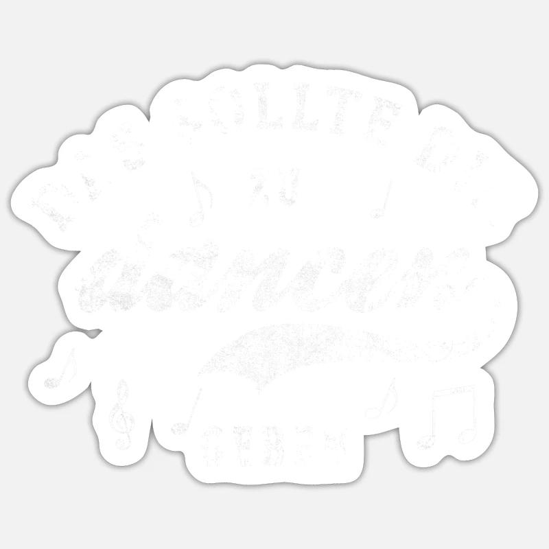Dancing dance teacher and dancer - Sticker size S (10 x 10 cm) - white matte