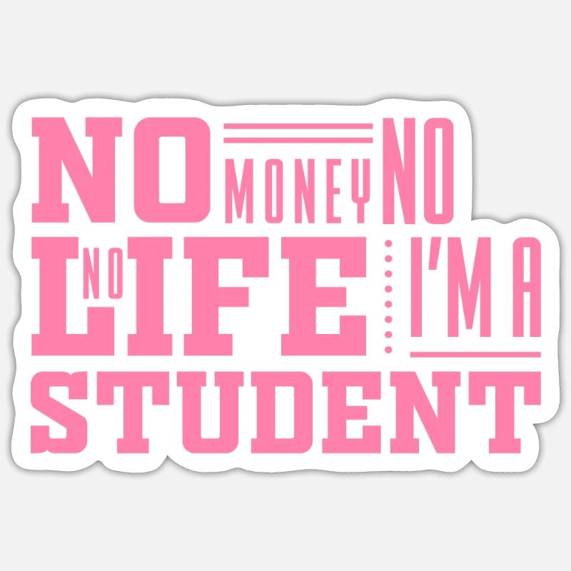 Student - Sticker size S (10 x 10 cm) - white matte