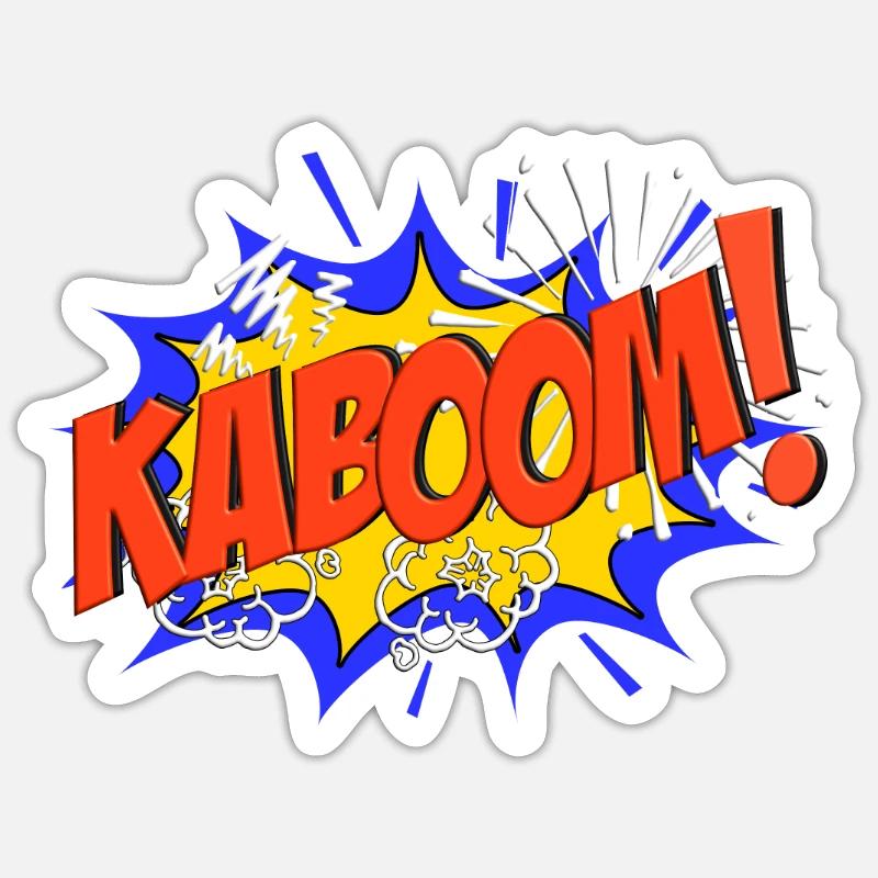 KABOOM Comic KABOOM! - Sticker formato S (10 x 10 cm) - bianco opaco