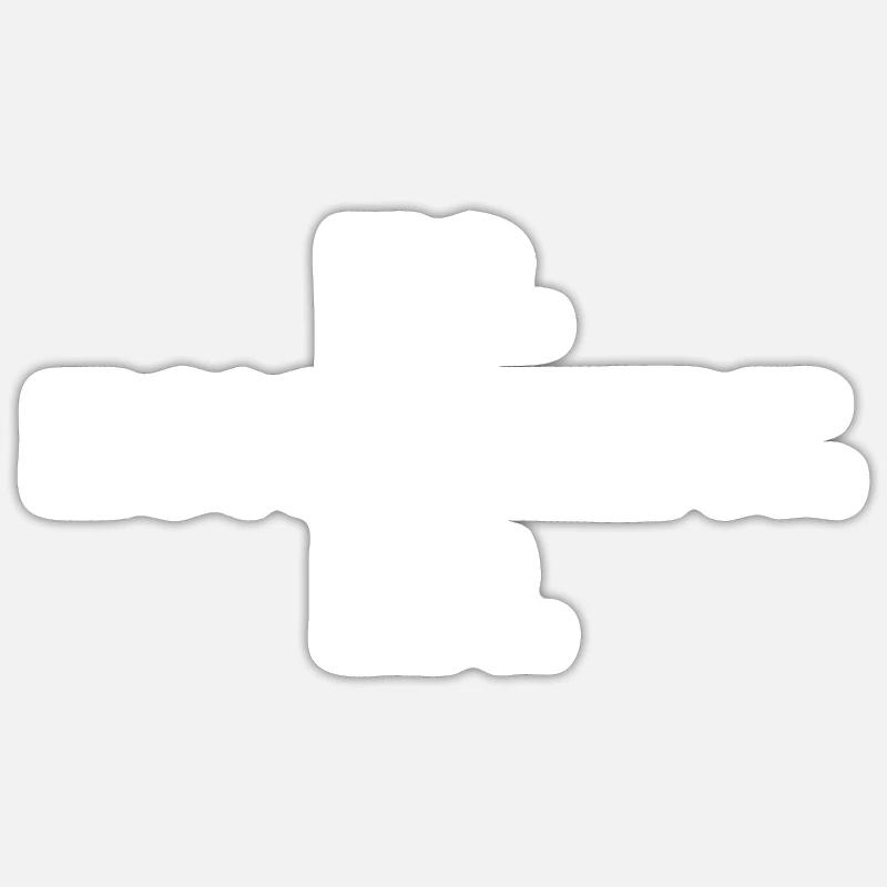 ES Eskaliert Eh - Sticker Größe S (10 x 10 cm) - Mattweiß