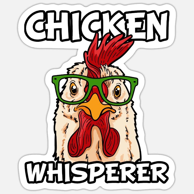 Chicken Whisperer - Sticker size S (10 x 10 cm) - white matte
